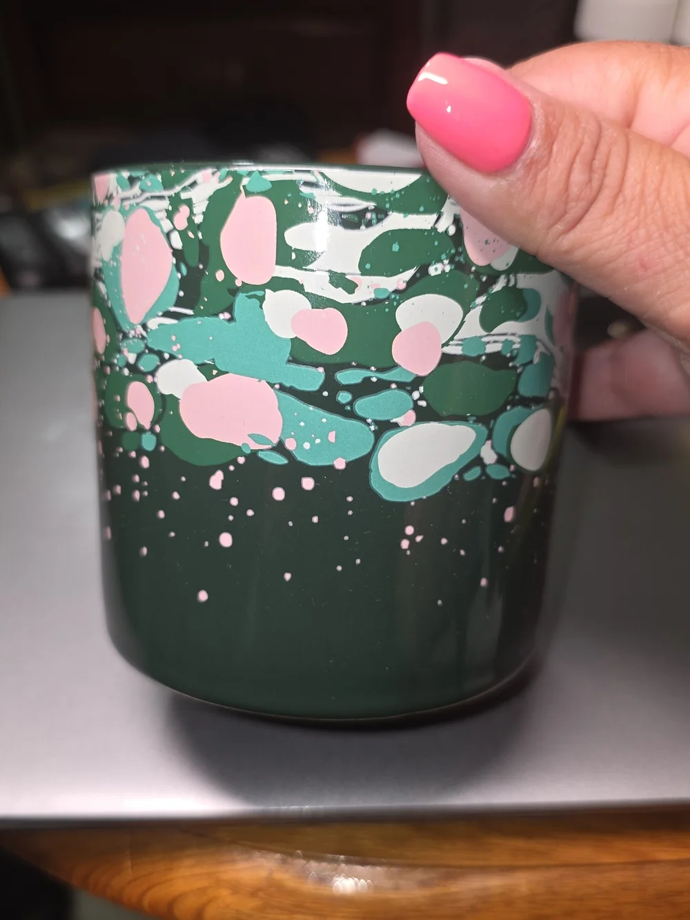 Starbucks 2022 Holiday Venetian Marble Forest Ceramic Coffee Mug 12oz